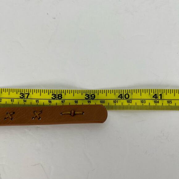 Wet Seal Skinny Brown Faux Leather Belt Woman's Size Small NEW with Tags - Picture 5 of 7